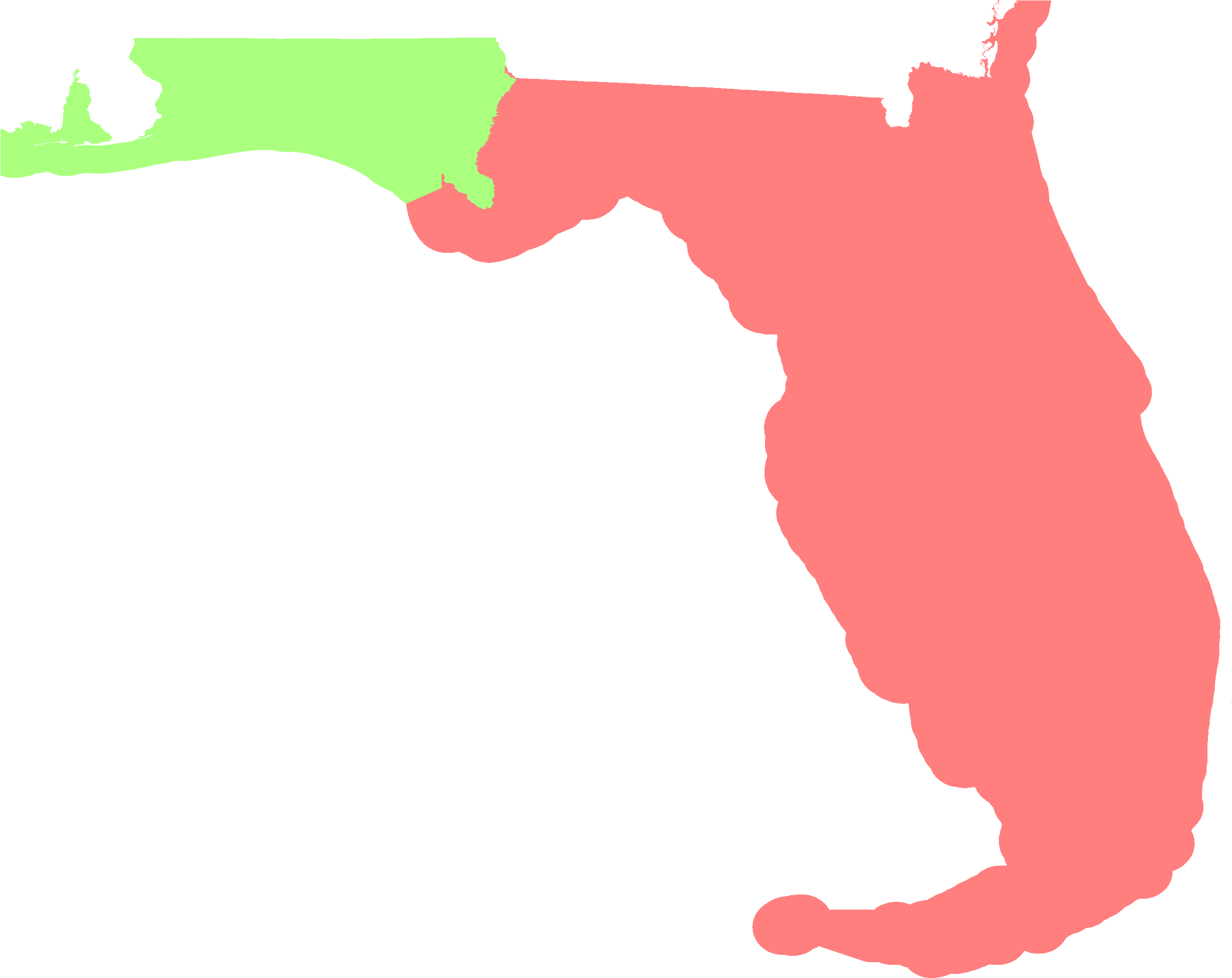 Florida Time Zone Map Lively - Florida Time Zone Map Lively (3102x2194)