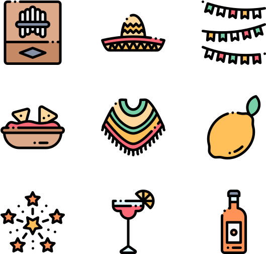 Cinco De Mayo - Restaurant Menu Icon Vector (600x564)