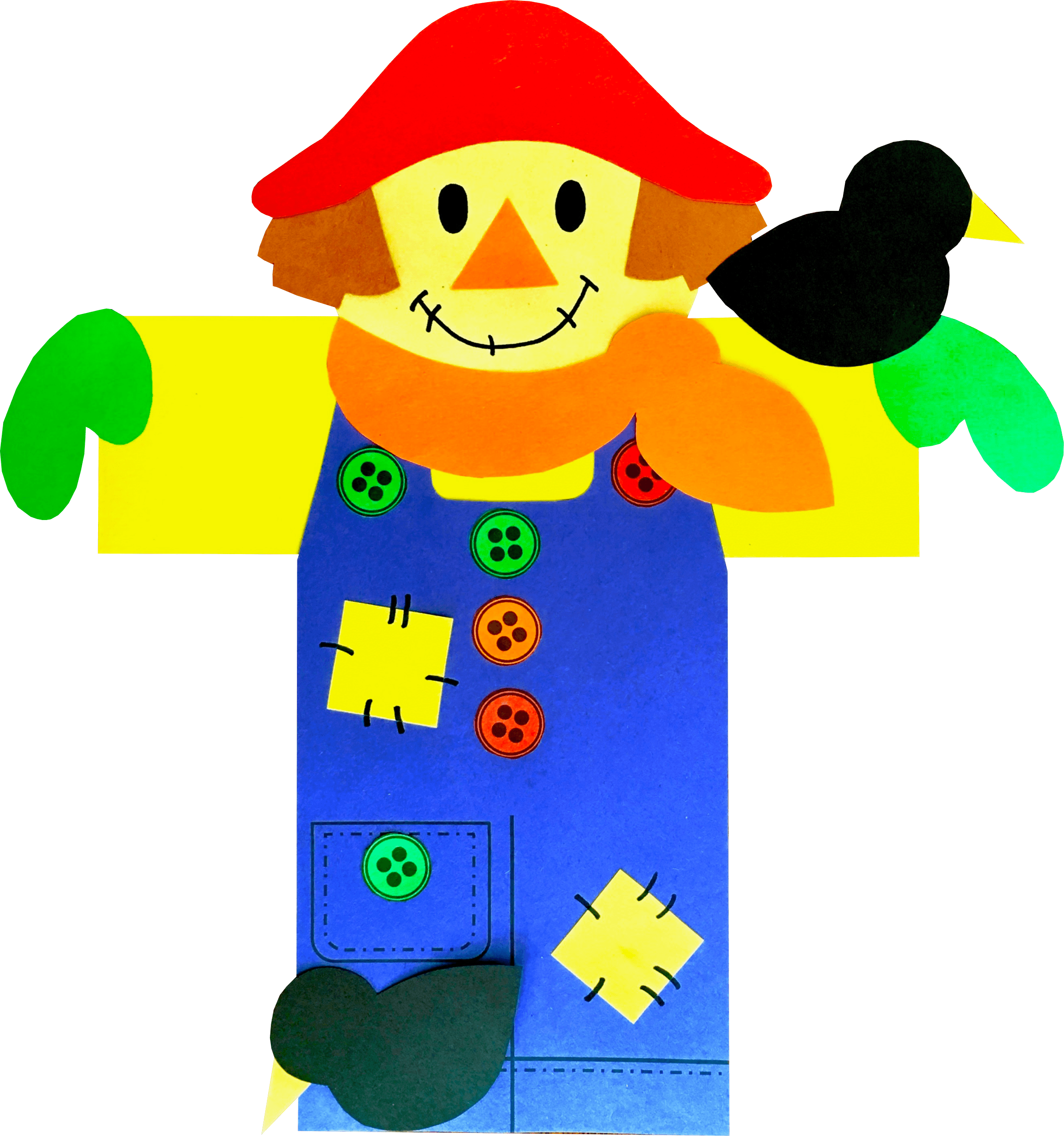 Scarecrow Craft - Cartoon (2408x2569)