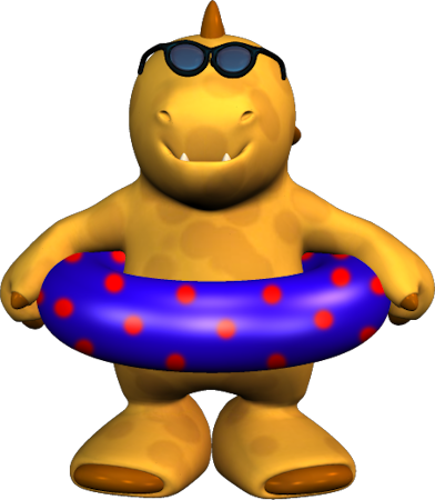 Float-dino2 - Portable Network Graphics (392x450)