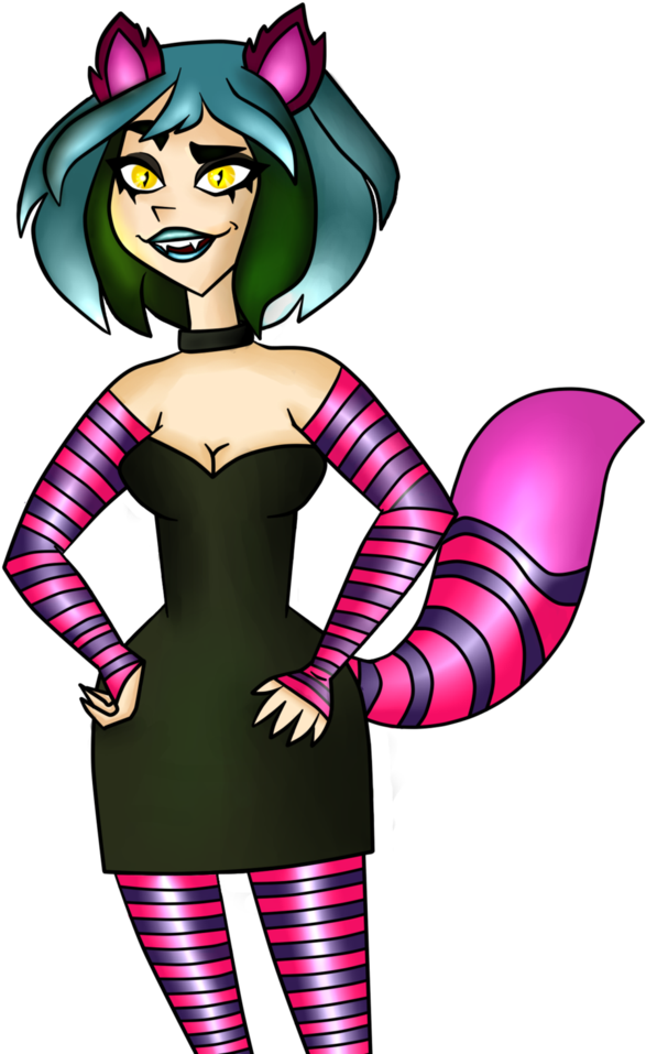 Cheshire Cat - Illustration (670x1193)