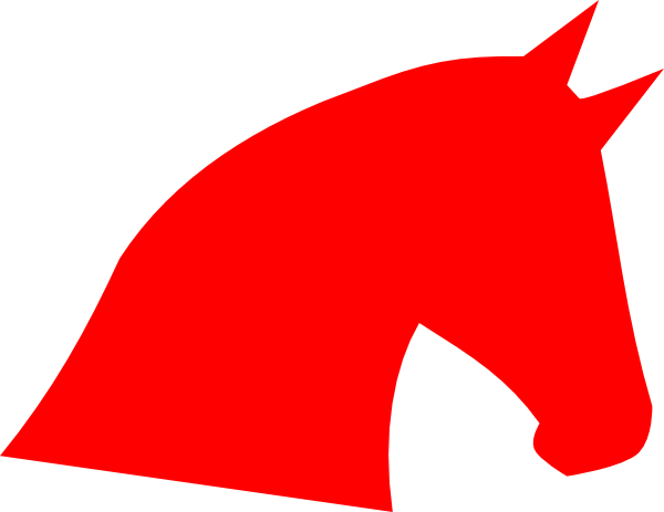 Red Horse Clipart (600x463)