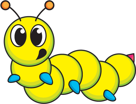 Vector By Daveymartin - Caterpillar Vector Png (640x480)