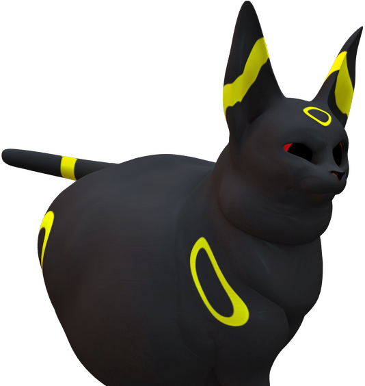 Fat Umbreon - Chubby Umbreon (585x563)