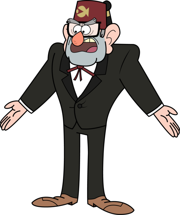 Characters - Gravity Falls Stan Costume (600x716)