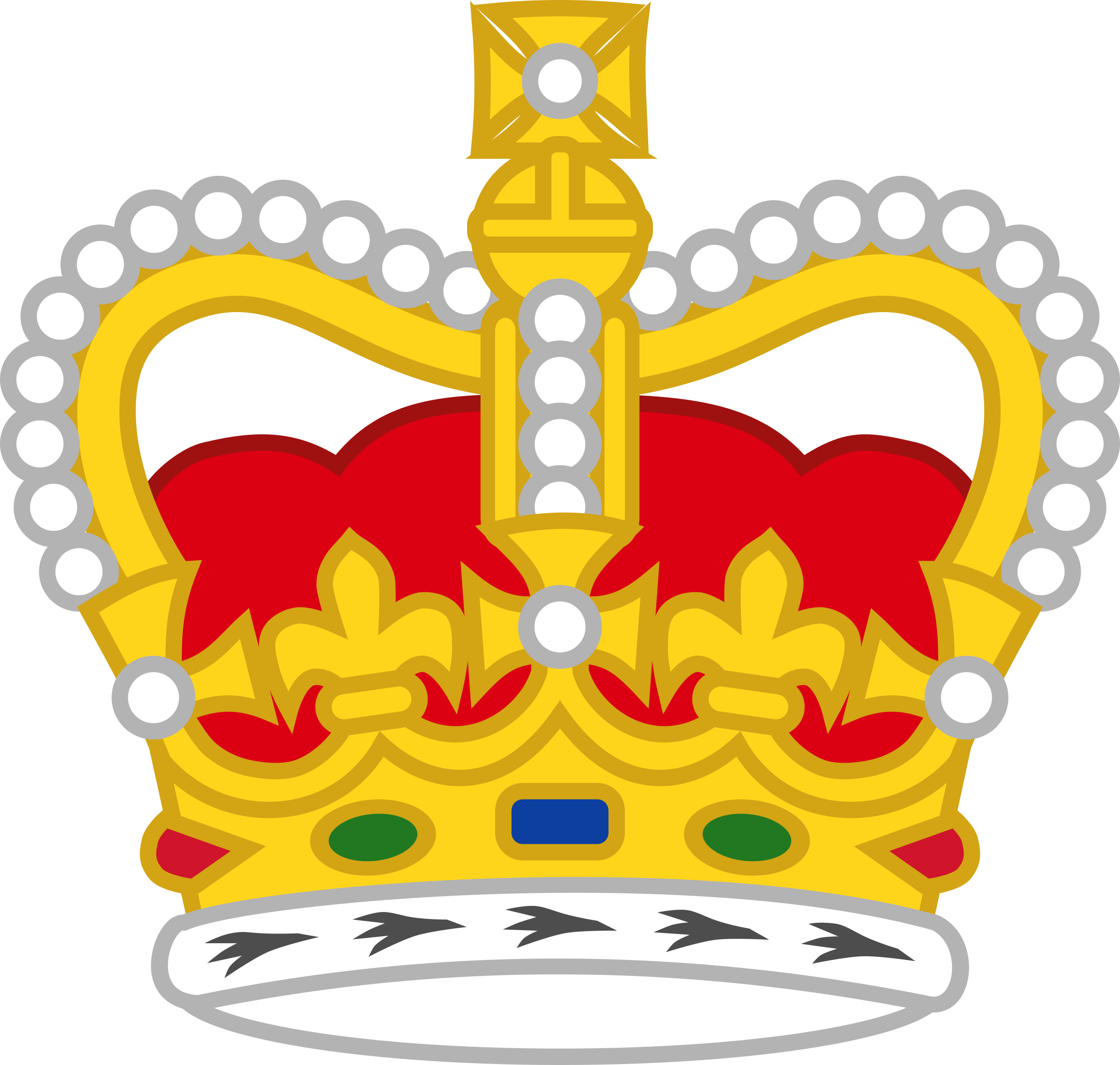 Crown Pdf - Monarchy Clipart (2400x2283)