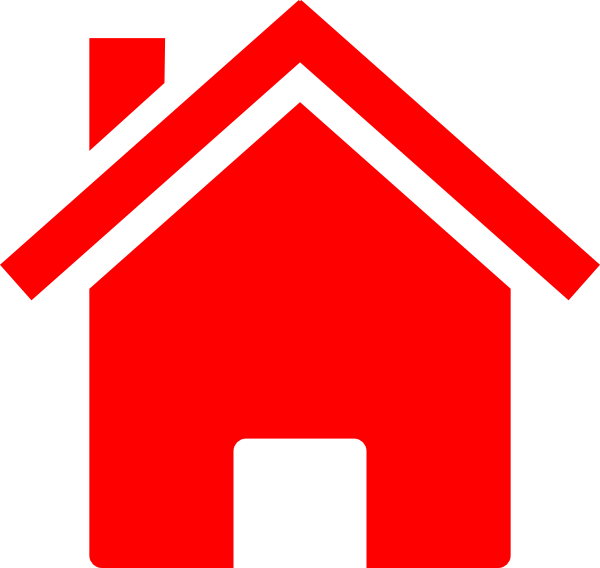 Home Clipart Red (600x568)