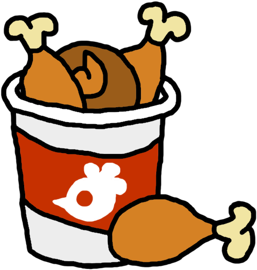 Image - Fried Chicken Drawing (508x541)