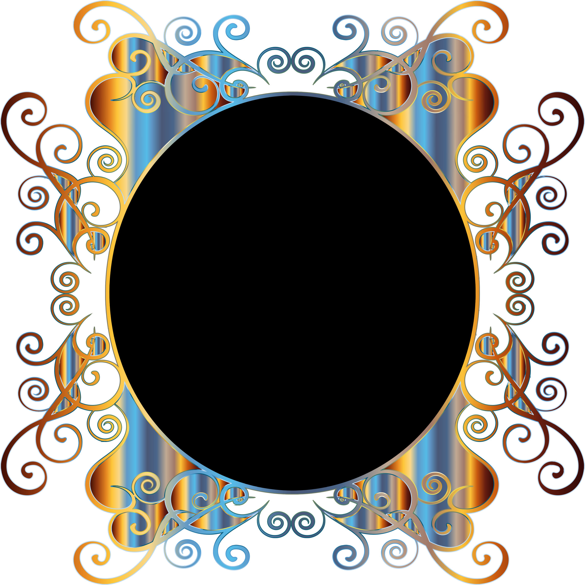 Flourish Frame 2 No Background - Portable Network Graphics (2294x2294)