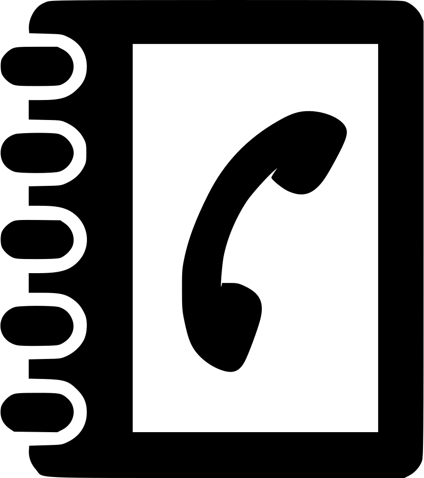 Phonebook Comments - Icon (868x980)