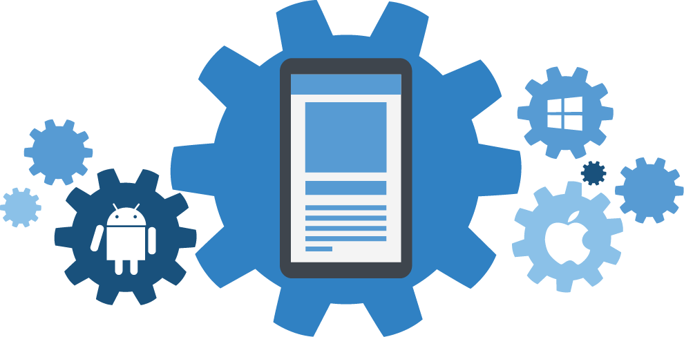 Cross-platform Mobile App Development - Логотип Разработка Мобильных Приложений (990x488)