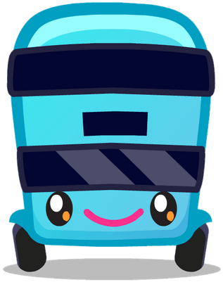 Busling The Bustling Bus Front View - Bustling Moshling (400x400)