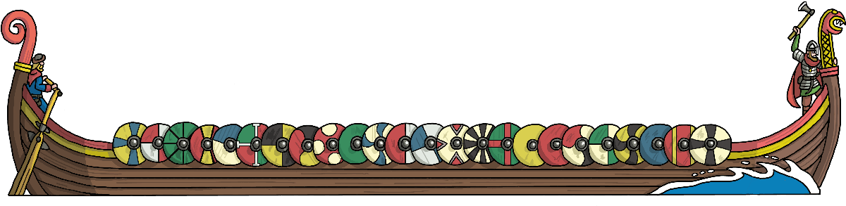 Viking Ship - Cartoon (1200x300)