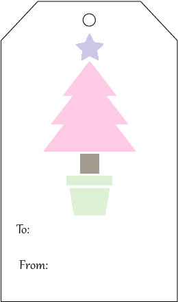 Christmas Gift Tag - Triangle (284x458)