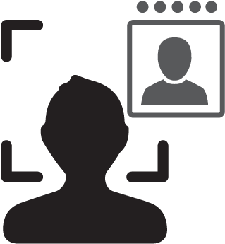 Recognition Or Identification Involves Confirming Someone's - Face Identification Face Detection Icon (401x400)