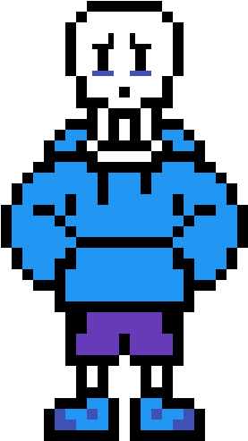 Random Image From User - Underswap Papyrus Pixel Grid (600x600)