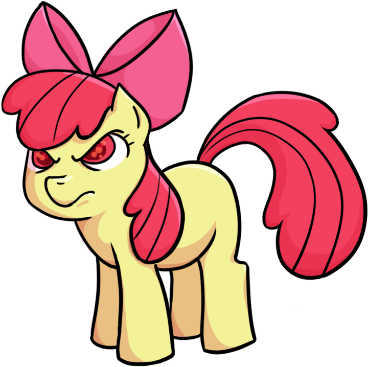 Angry Apple Bloom - Cartoon (764x764)