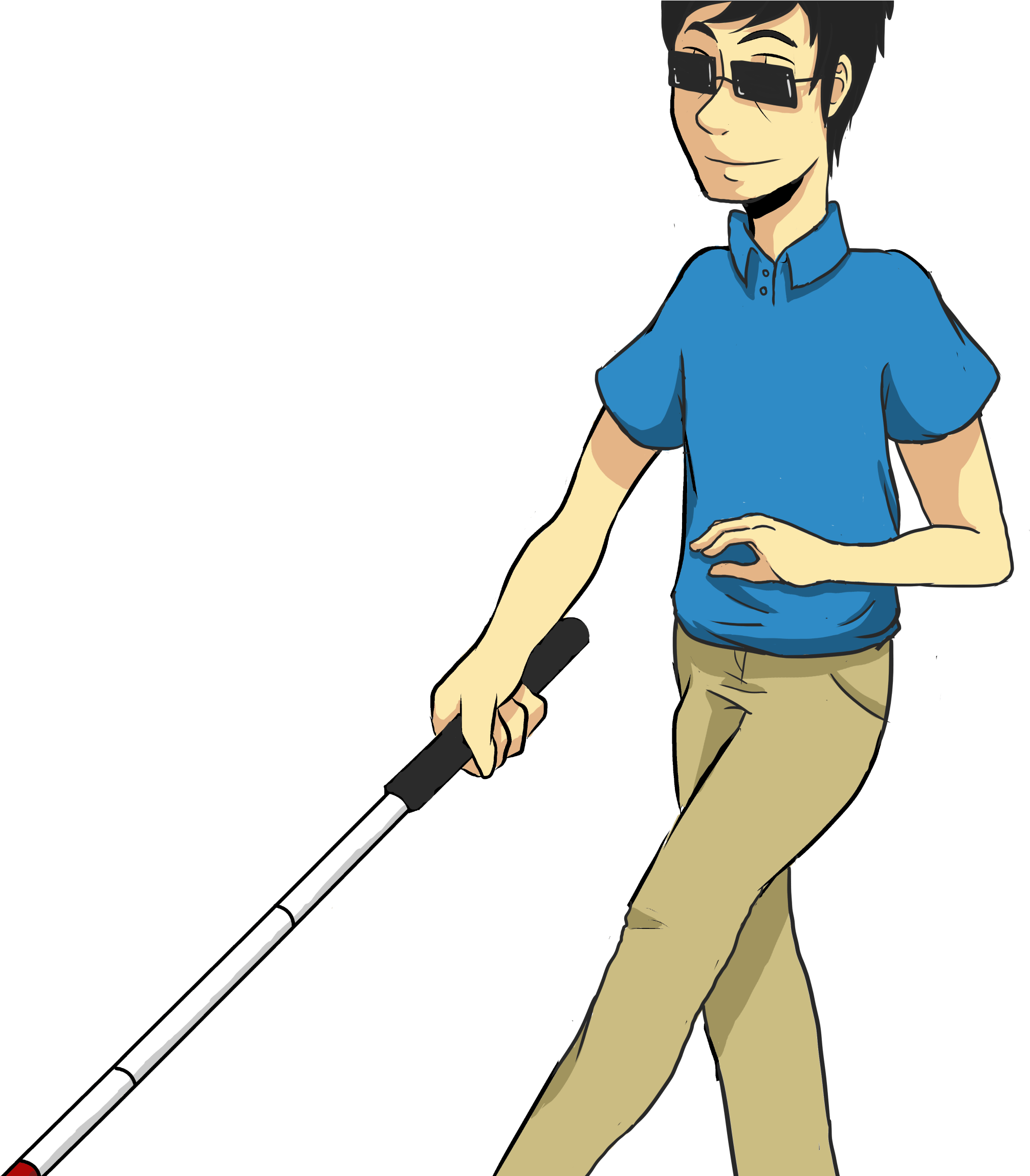 Blind Guy Clip Art - Blind Guy (2298x2298)