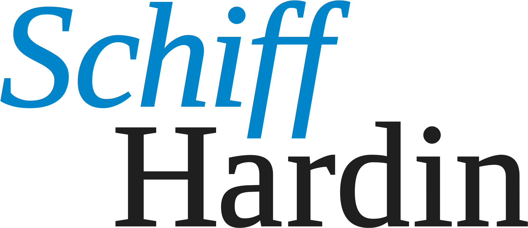 Supporters - - Schiff Hardin Llp Logo (2250x990)