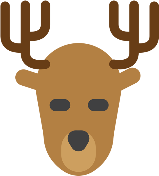 Reindeer Emoji (1440x1080)