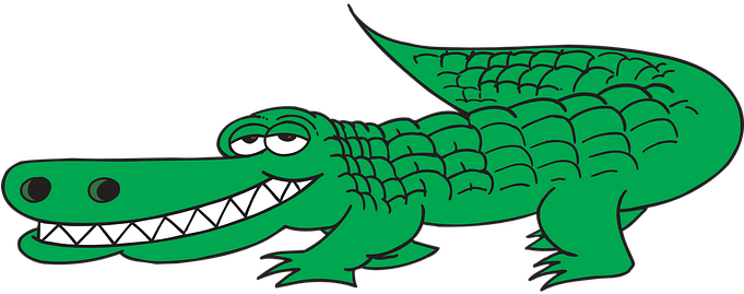 Alligator, View, Side, Tail, Teeth - Alligator, View, Side, Tail, Teeth (680x340)
