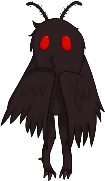 Mothman Clipart - Cartoon (400x650)