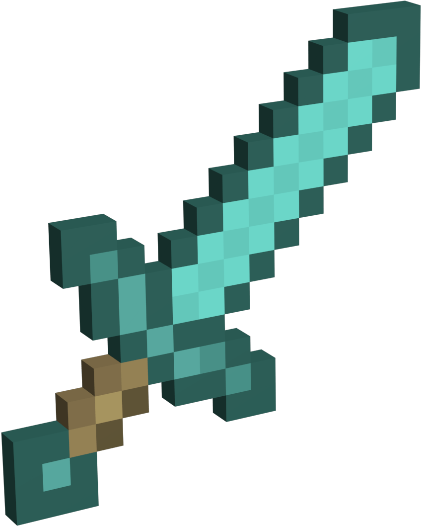 3d Minecraft Diamond Sword - Minecraft Dia Sword (1920x1080)