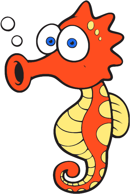 Seahorse Cartoon (700x700)