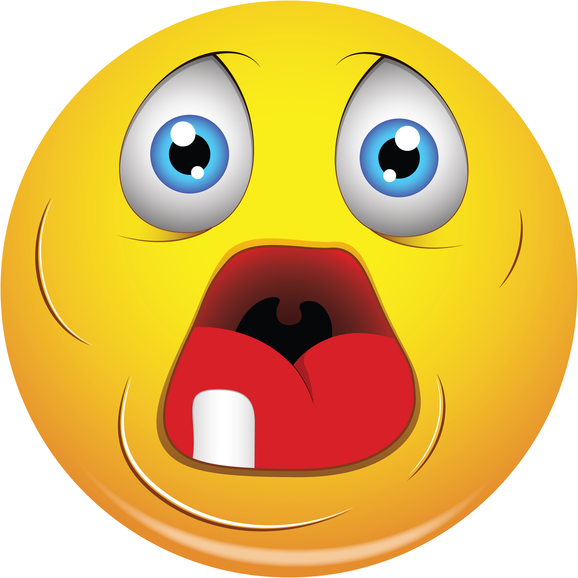 Scared Face Png - Clipart Melodramatic (2000x2000)