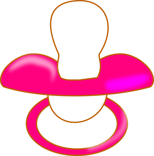 Vector Graphics - Cartoon Baby Pacifier (500x507)