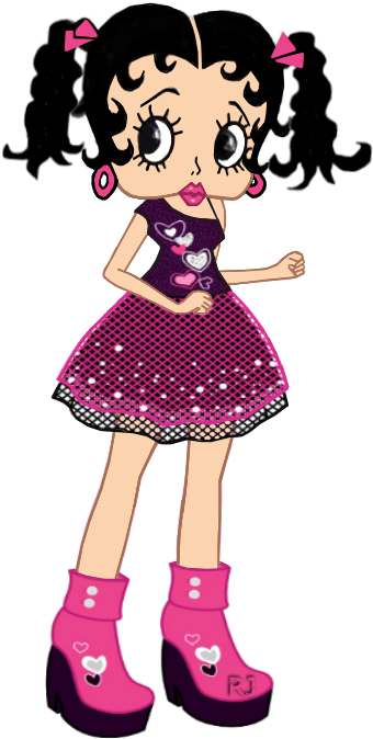 Pink Outfit - Cartoon (400x750)