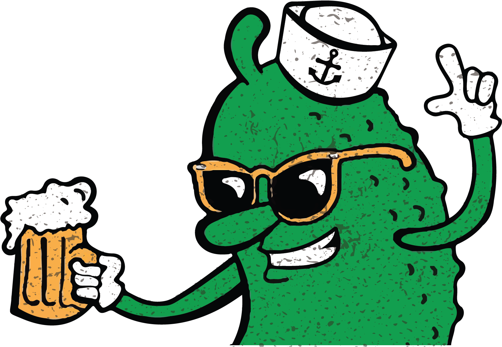 Pickle Pub Logo - Cartoon (1970x1286)
