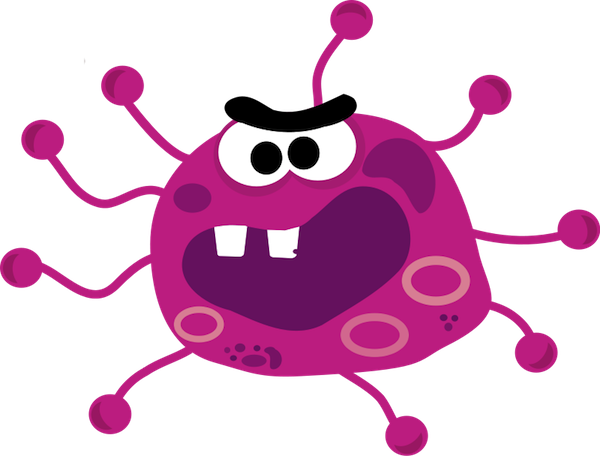 Virus Cachondo - Virus Clipart (600x456)
