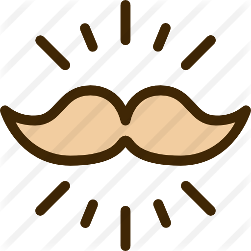 Bigote Icono Gratis - Bigote Icono Gratis (512x512)