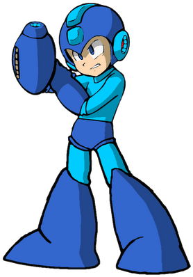 Samus Aran Vs Mega - Mega Man Transparent Background (305x400)