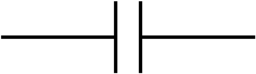 Capacitor Medium Size Component Capacitor Symbol Vector - Cross (850x850)