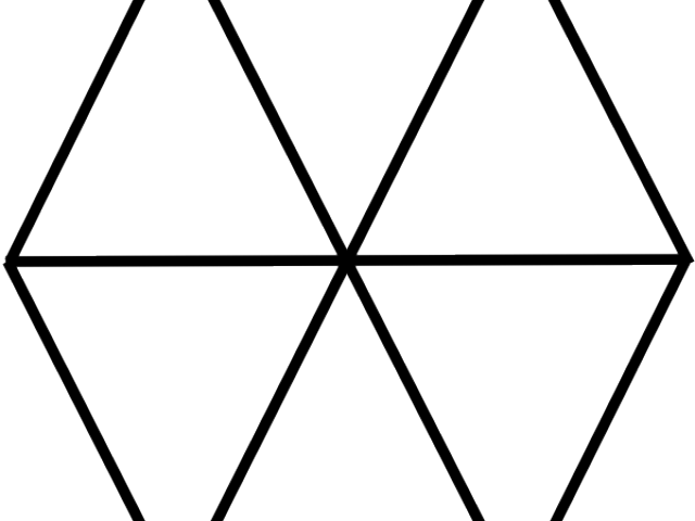 Hexagon Clipart Triangle Inside - Triangle (640x480)
