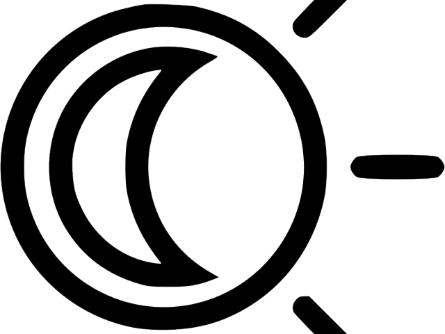 Eclipse Clipart 96 Percent - Circle (640x480)