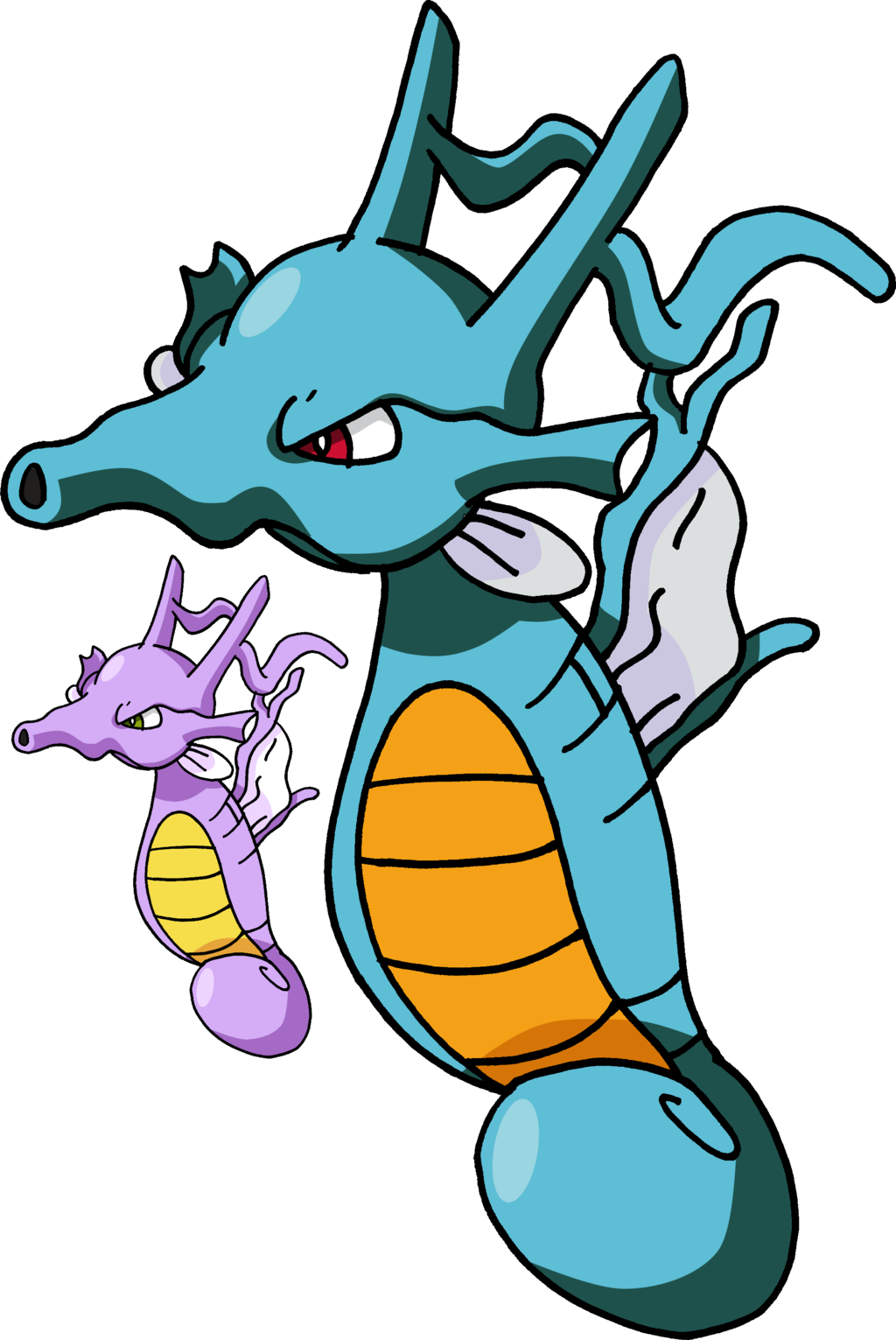 Seadra Bulbapedia - Cartoon (1024x1531)