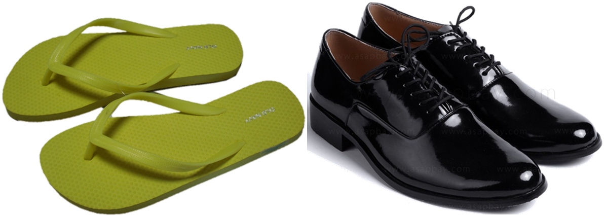 Shy Clipart Ignominious - Flip-flops (1192x426)