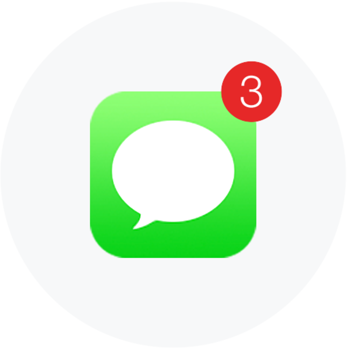 Text Message Logo Transparent (1198x1200)