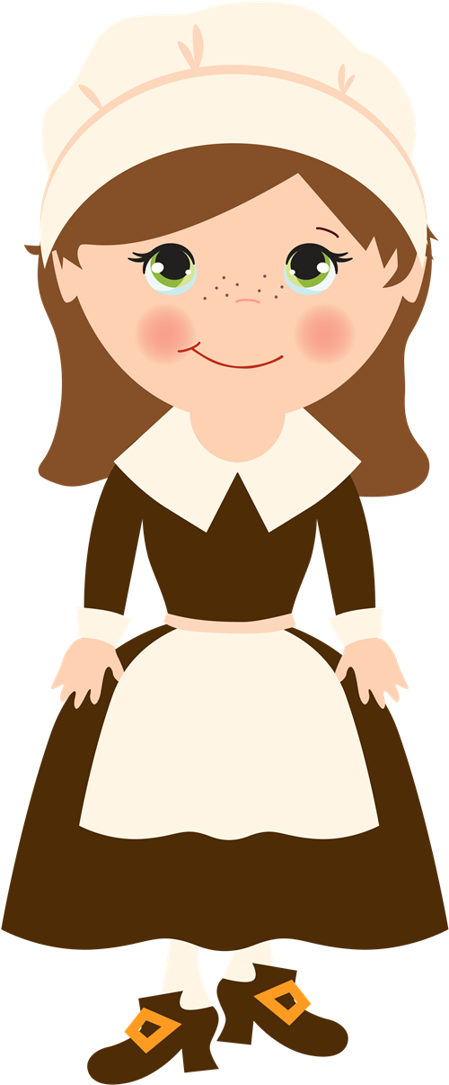 Pilgrim - Cartoon (500x1206)