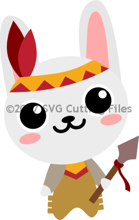 Indian Bunny - Cartoon (285x450)