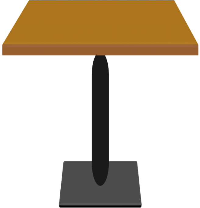 Dinner Table Clip Art - Table Vector Png (728x690)