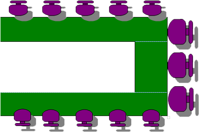 U Shape Table, Board Room - U Shape Table, Board Room (439x285)