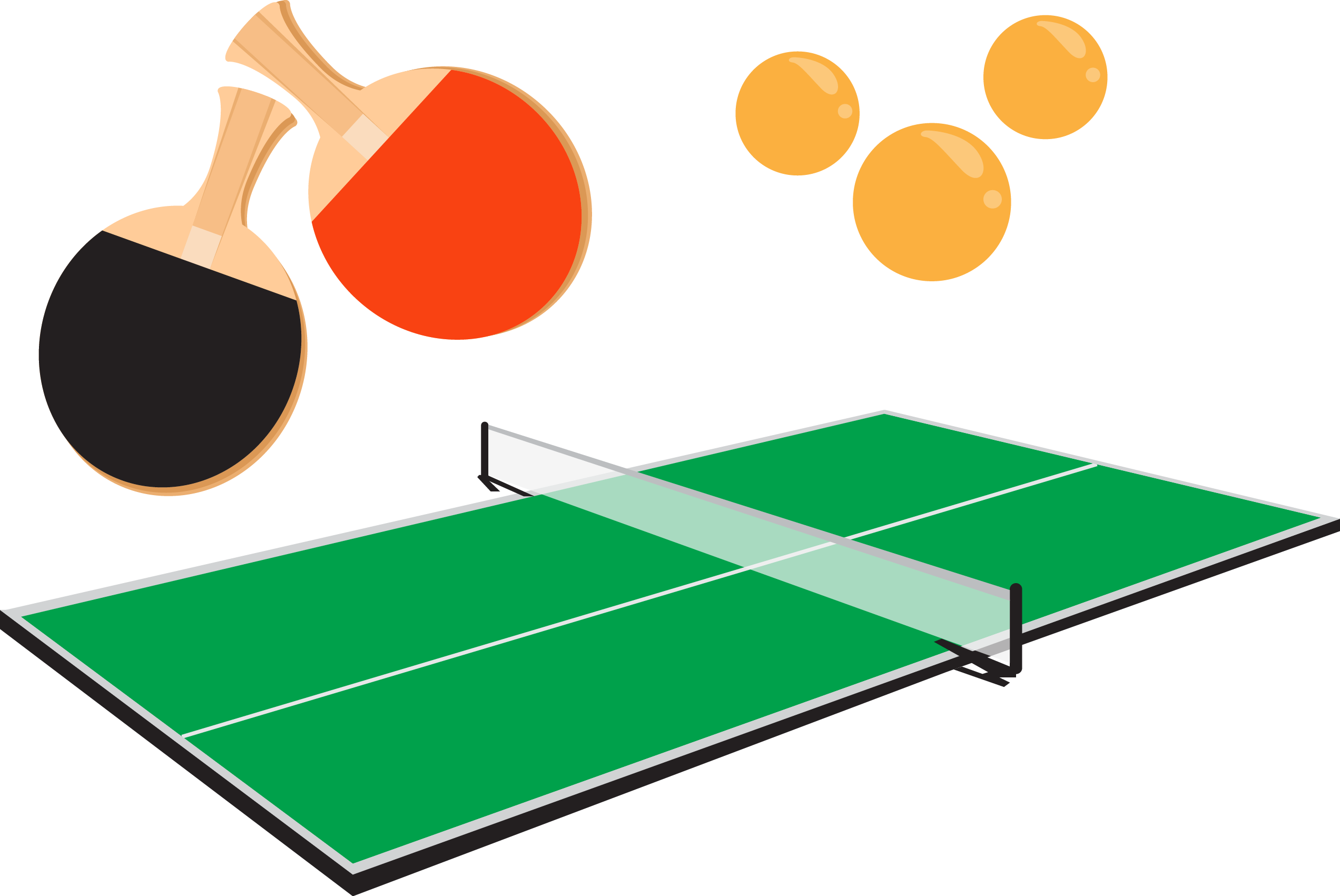 Table Tennis Racket Euclidean Vector - Настольный Теннис Пнг (2544x1701)