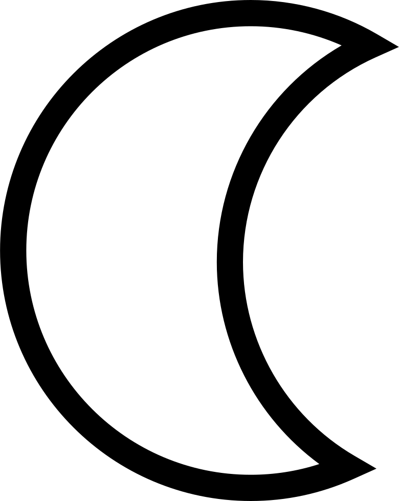 Crescent Moon Comments - Scalable Vector Graphics (780x980)