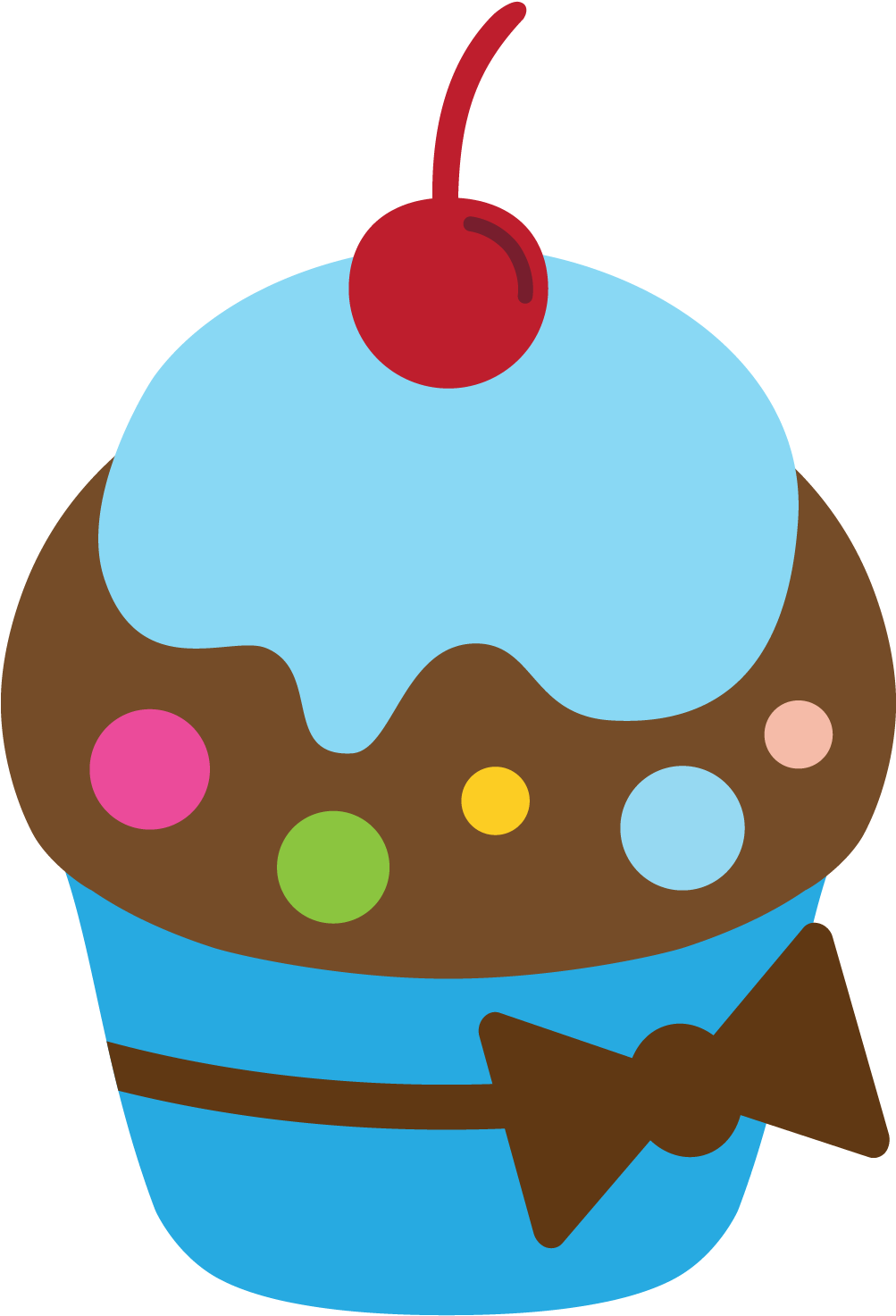 Patterns - Blue Cupcakes Clip Art (1500x1500)