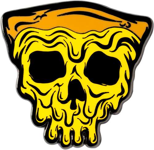"die Slice" Pin Pin Data Crew - Skull (500x489)