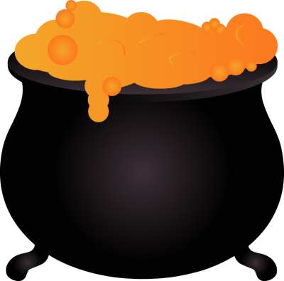 Witch Cauldron Clipart - Witch Cauldron Clipart (400x395)